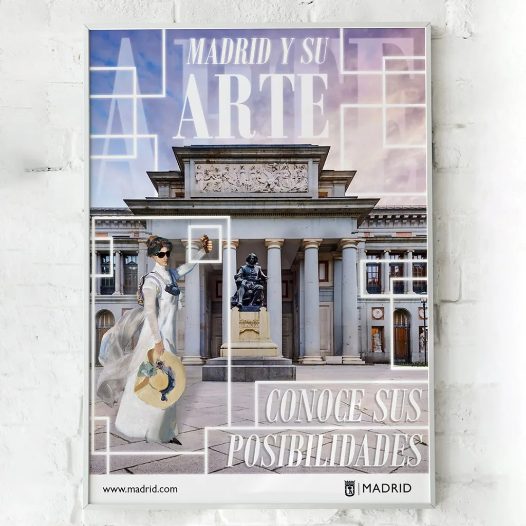 mock-ups con figuras retóricas de Madrid y su arte